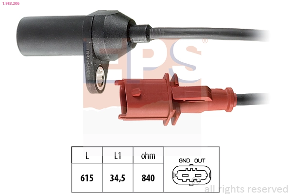 Sensor de posição (de revoluções) de cambota NGK 81349