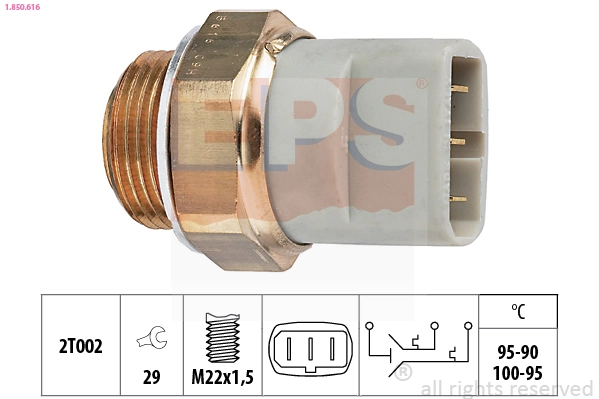 Sensor de temperatura do fluido de esfriamento (de ativação de ventilador do radiador) Volkswagen Golf preço, a partir de 19,65 USD