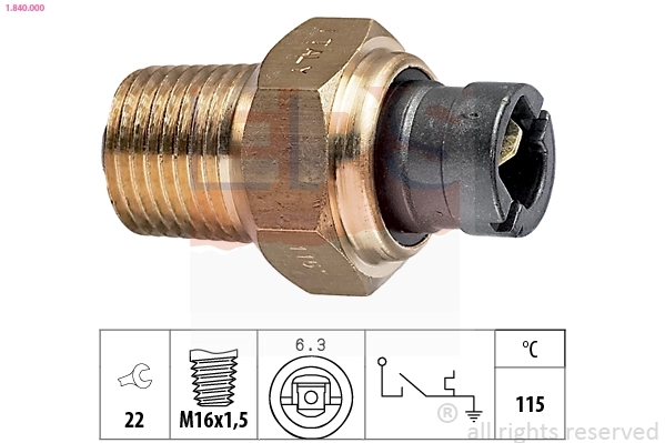 Sensor de temperatura do fluido de esfriamento Seat Marbella  28