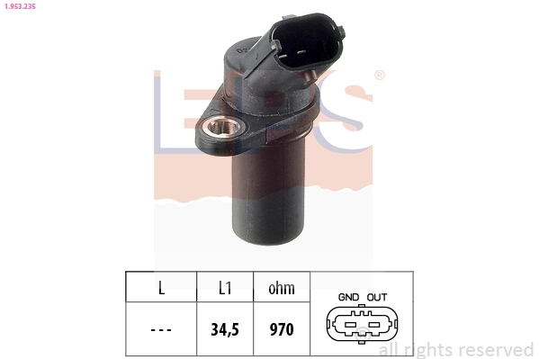 Sensor de posição (de revoluções) de cambota 206202755 Hans Pries (Topran)