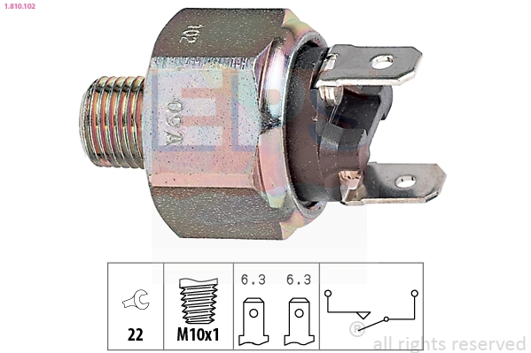 Sensor de ativação do sinal de parada Hanomag 1820050271