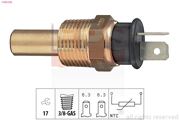 Sensor de temperatura do fluido de esfriamento para Mitsubishi L 300  P0W, P1W, P2W