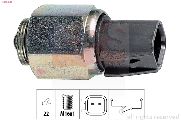 Sensor de ativação das luzes de marcha à ré 330593 ERA Benelux
