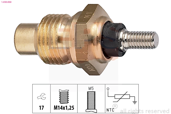 7700767336 Renault (RVI) Sensor de temperatura do fluido de esfriamento