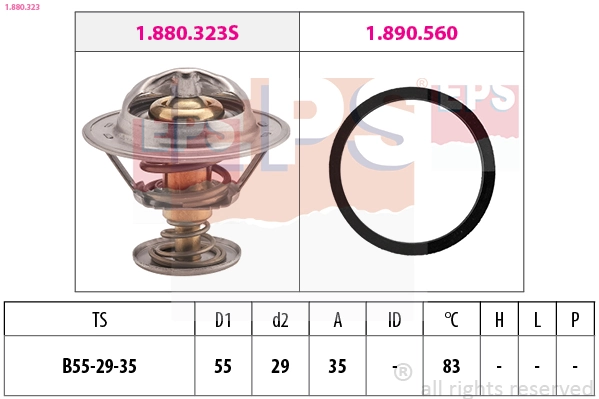 Compre 063337 Fiat/Alfa/Lancia Termostato