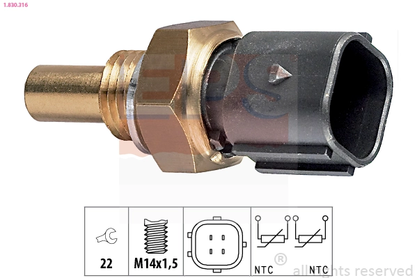 Sensor de temperatura do fluido de esfriamento SsangYong Korando preço, a partir de 8,23 USD