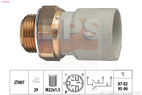 Sensor de temperatura do fluido de esfriamento (de ativação de ventilador do radiador) General Motors 90341759 preço, a partir de 16,61 USD