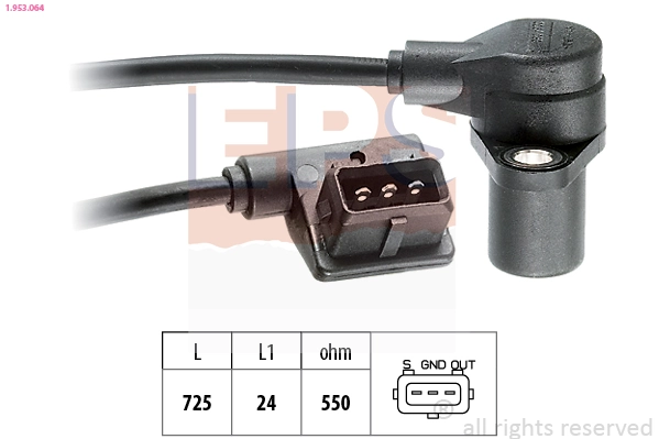 Sensor de posição (de revoluções) de cambota ERA Benelux 550227A