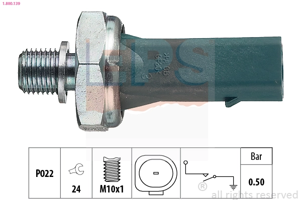  Sensor de pressão de óleo Volkswagen Jetta VI sedan (162, 163, AV3, AV2, AY2, AY3) (2011 - 2019) VI