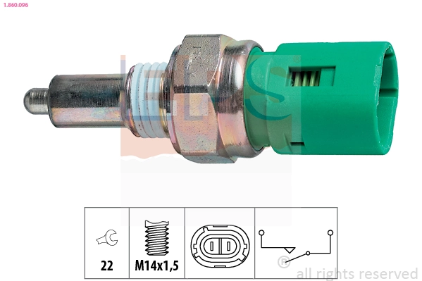 Sensor de ativação das luzes de marcha à ré Renault Kangoo I KC0, KC1