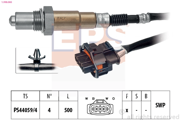855422 General Motors Sonda lambda, sensor de oxigênio até o catalisador