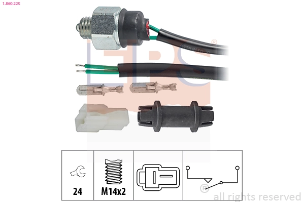 Sensor de ativação das luzes de marcha à ré para Mazda 626 GC