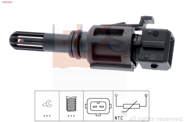  Sensor de temperatura da mistura de ar Land Rover Freelander I SUV (L314) (1997 - 2006) I