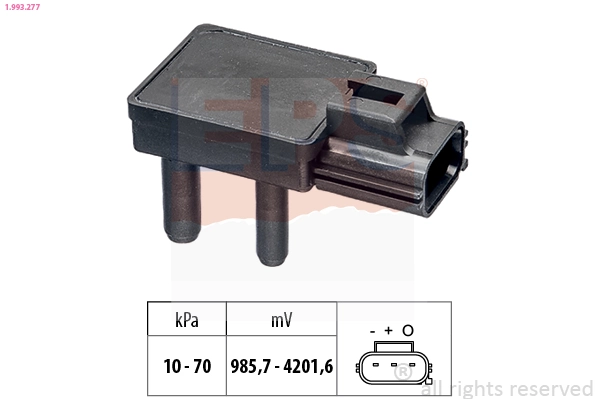 Sensor de pressão dos gases de escape Y64518215B Mazda