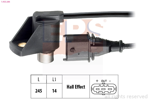 Sensor de posição da árvore distribuidora 9118140 General Motors