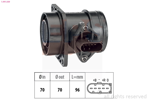 Compre Sensor de fluxo (consumo) de ar, medidor de consumo M.A.F. - (Mass Airflow) Skoda Fabia 1
