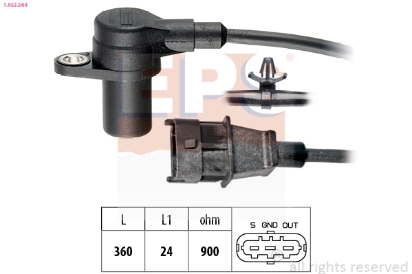  Sensor de posição (de revoluções) de cambota Hyundai I30 carrinha (FD) (2007 - 2011) 