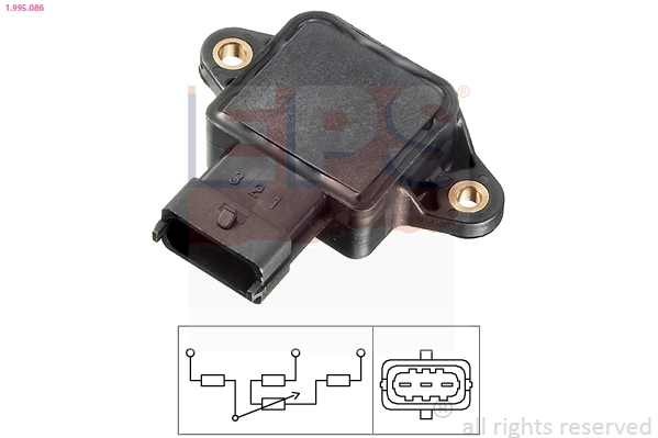 99660611600 VAG Sensor de posição da válvula de borboleta (potenciômetro)