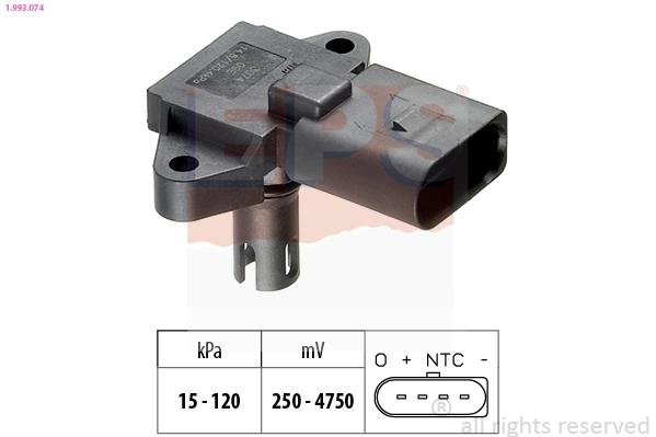 Compre 1103080239010 ZAZ Sensor de pressão no coletor de admissão, MAP