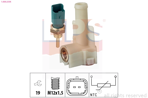 0071736835 Fiat/Alfa/Lancia Sensor de temperatura do fluido de esfriamento