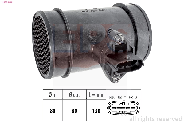 Compre 5167879 General Motors Sensor de fluxo (consumo) de ar, medidor de consumo M.A.F. - (Mass Airflow)