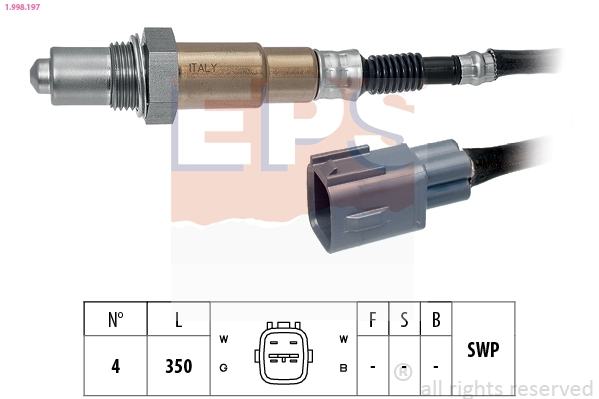 Sonda lambda, sensor de oxigênio Toyota Yaris  NCP2 ao melhor preço