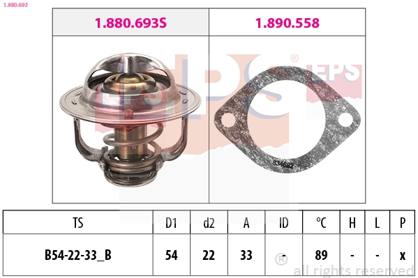Termostato 98025557 Peugeot/Citroen