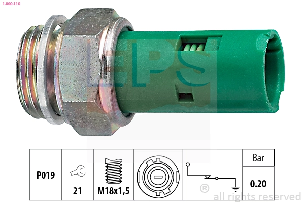Compre Sensor de pressão de óleo Renault 21 