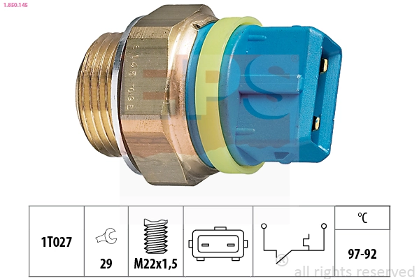 181076 Cargo Sensor de temperatura do fluido de esfriamento (de ativação de ventilador do radiador)