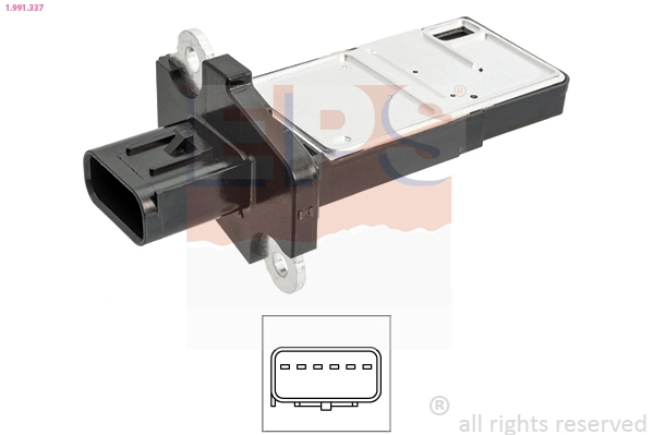 Sensor de fluxo (consumo) de ar, medidor de consumo M.A.F. - (Mass Airflow) para Ford Maverick 1N2
