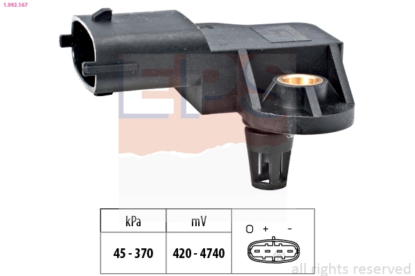 Compre 12008011 Depo/Loro/Abakus Sensor de pressão no coletor de admissão, MAP