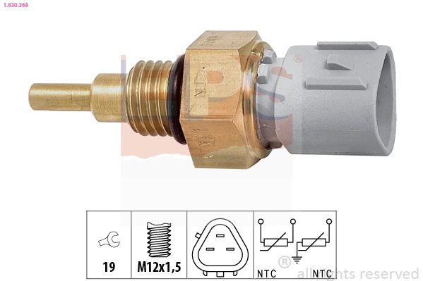 Sensor de temperatura do fluido de esfriamento (de ativação de ventilador do radiador) Mazda 323 F VI BJ