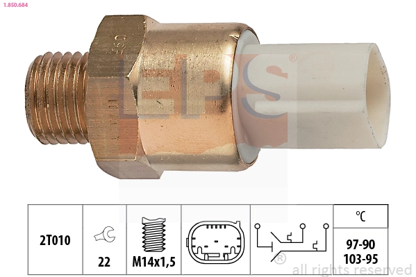 3F919054 AND Sensor de temperatura do fluido de esfriamento (de ativação de ventilador do radiador)