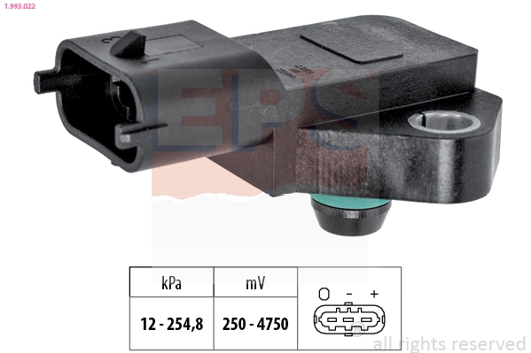 Compre 97287868 General Motors Sensor de pressão no coletor de admissão, MAP