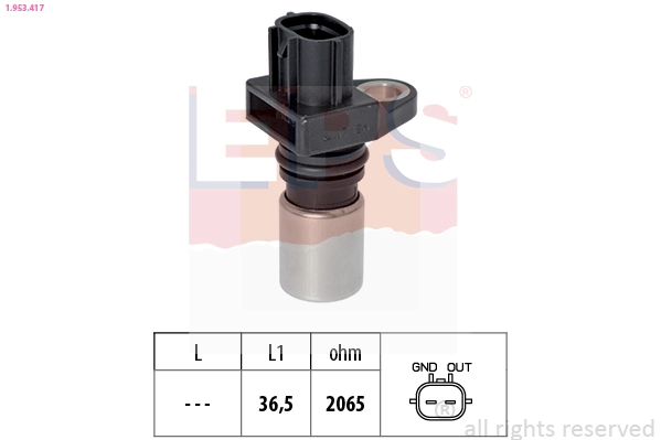 150744 Cargo Sensor de posição (de revoluções) de cambota