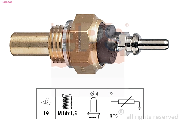 Sensor de temperatura do fluido de esfriamento Mercedes E preço, a partir de 5,03 USD