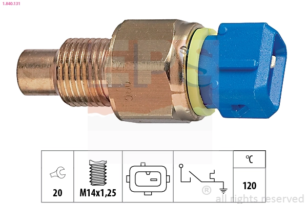 Sensor de temperatura do fluido de esfriamento 35290 Perkins
