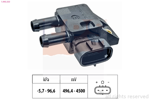 Sensor de pressão dos gases de escape SPS018 Magneti Marelli