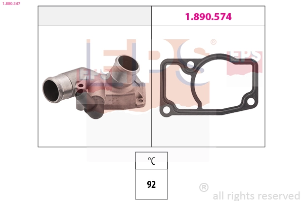 Caixa do termostato Opel Astra G F70