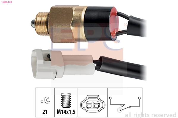 Sensor de ativação das luzes de marcha à ré 330944 ERA Benelux