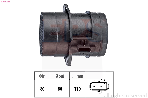 Compre Sensor de fluxo (consumo) de ar, medidor de consumo M.A.F. - (Mass Airflow) Volkswagen Golf 6