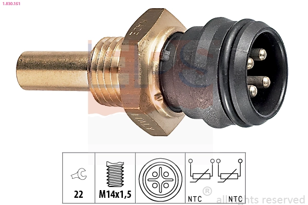 0085423217 VAG Sensor de temperatura do fluido de esfriamento