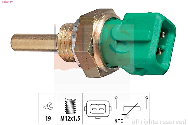 Sensor de temperatura do fluido de esfriamento para Land Rover Range Rover II LP, P38A