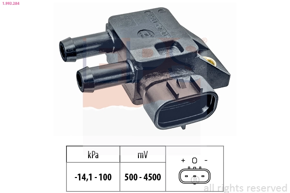 Sensor de pressão dos gases de escape 7485133040 Renault (RVI)