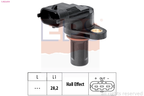 Sensor de posição da árvore distribuidora General Motors 55242637