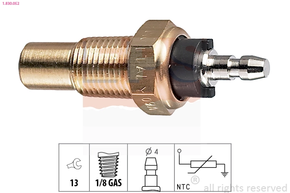 Sensor de temperatura do fluido de esfriamento Suzuki Alto III EF