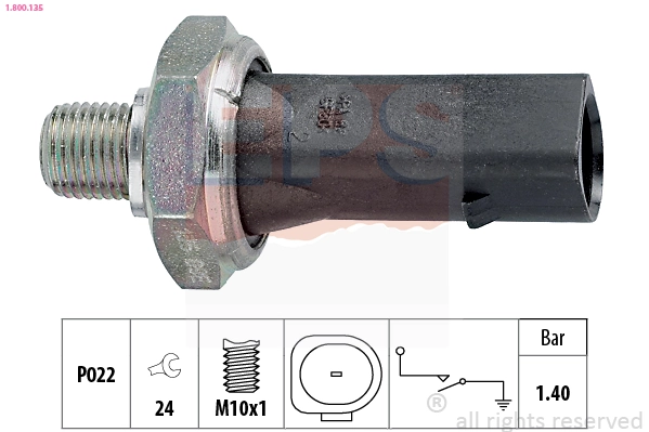  Sensor de pressão de óleo Skoda SuperB I sedan (3U4) (2001 - 2008) I
