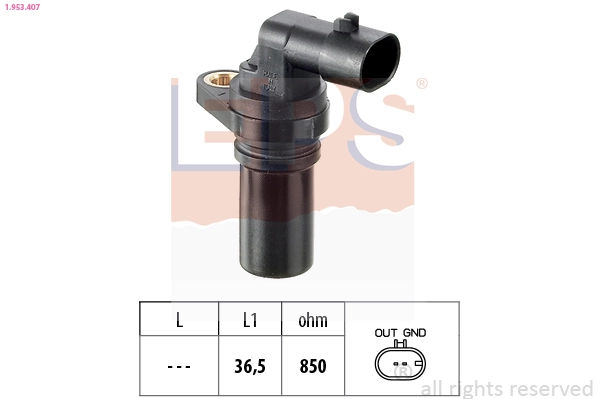 Sensor de posição (de revoluções) de cambota CKP101800 Open Parts