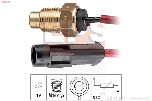 Sensor de temperatura do fluido de esfriamento 04199809 KHD