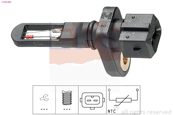 Sensor de temperatura da mistura de ar para Volkswagen Passat 3B5